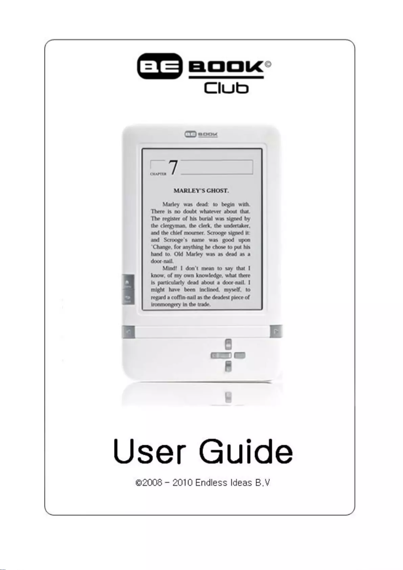 Page 1 de la notice Manuel utilisateur BeBook Club