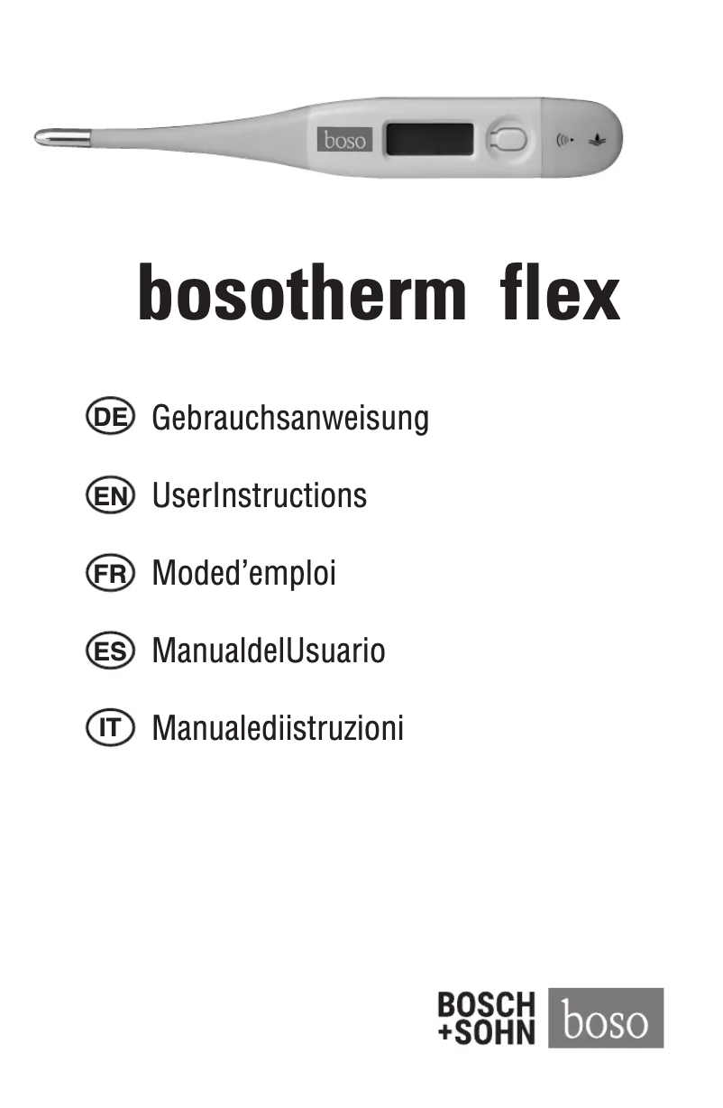 Image de la première page du manuel de l'appareil Bosotherm Flex