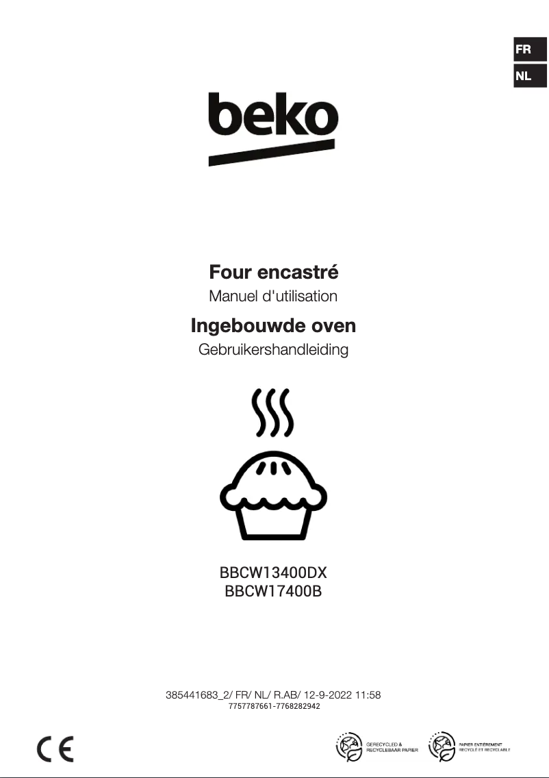 Page n°1 - Manuel utilisateur Beko BBCW17400B