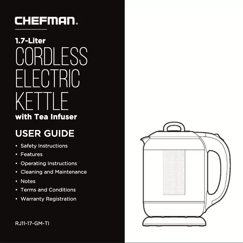 Página 1 del manual Manual de usuario Chefman RJ11-17-GM-TI