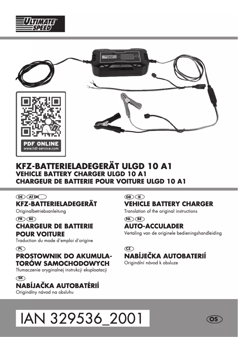 Page n°1 - Manuel utilisateur Ultimate Speed ULGD 10 A1