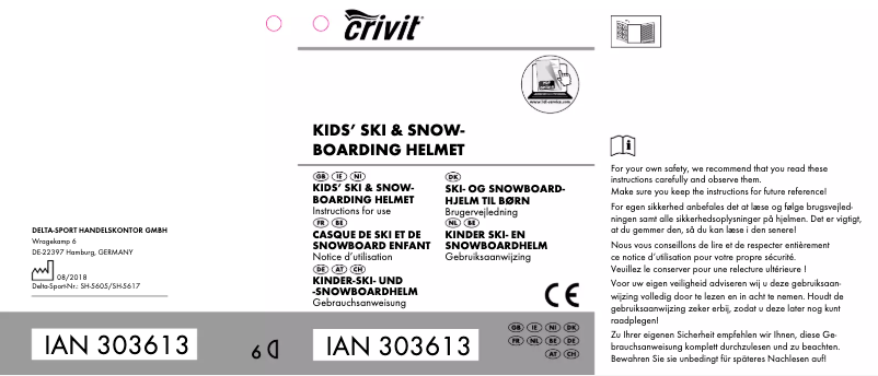 Page 1 de la notice Manuel utilisateur Crivit IAN 303613