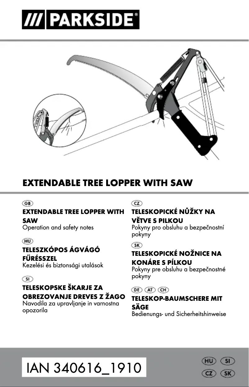 Page n°1 - Manuel utilisateur Parkside PSBZS A1