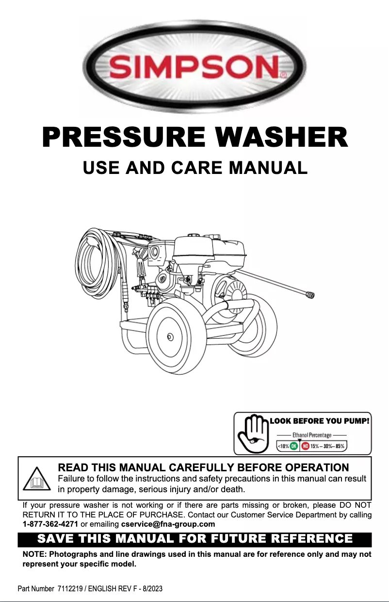 Página 1 del manual Manual de usuario Simpson IS61026-S