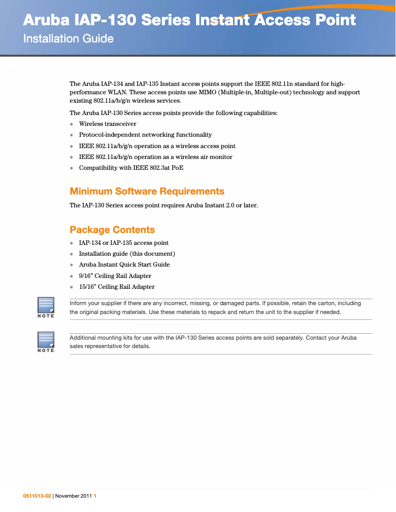 Image de la première page du manuel de l'appareil Instant IAP-134