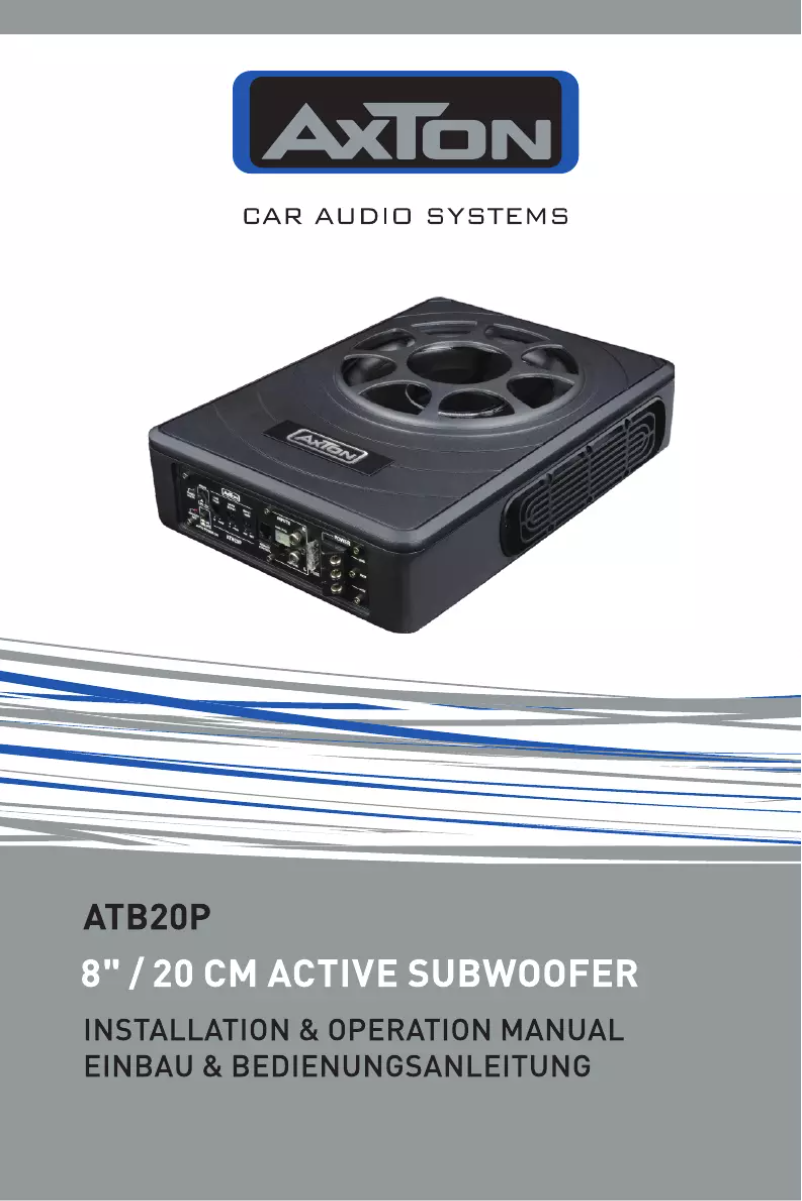 Página 1 del manual Manual de usuario Axton ATB20P