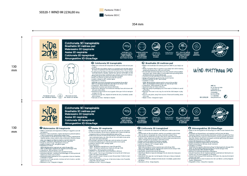 Image de la première page du manuel de l'appareil Wind Mattress Pad