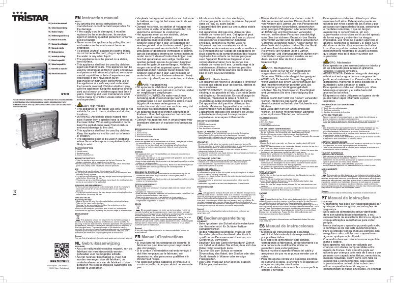 Page n°1 - Manuel utilisateur TriStar IV-3720