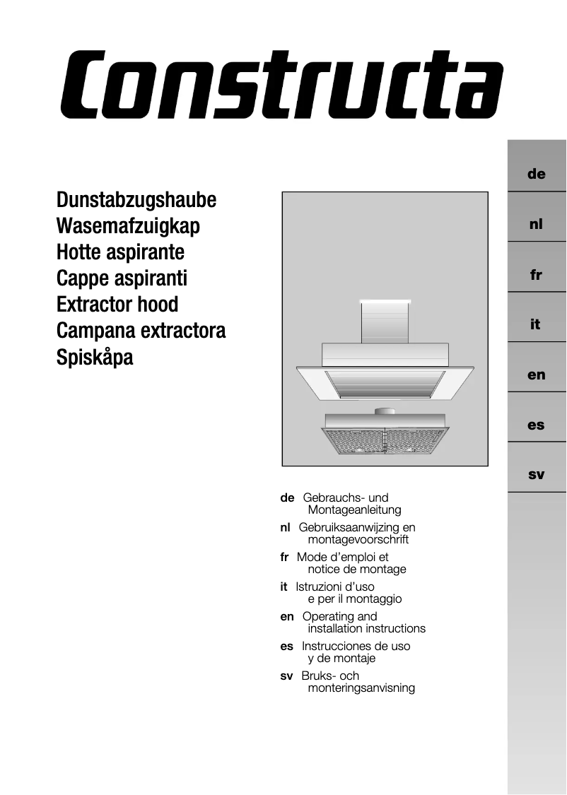 Page 1 de la notice Manuel utilisateur Constructa CD75130