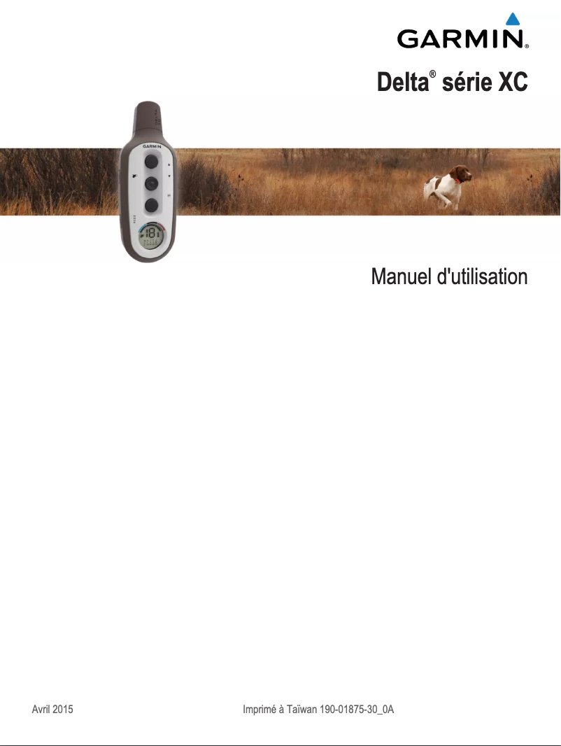 Image de la première page du manuel de l'appareil Delta XC