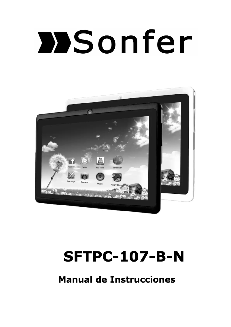 Image de la première page du manuel de l'appareil SFTPC-107-B