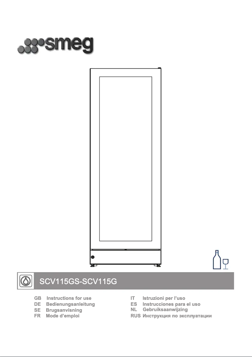 Page n°1 - Manuel utilisateur Smeg SCV115G