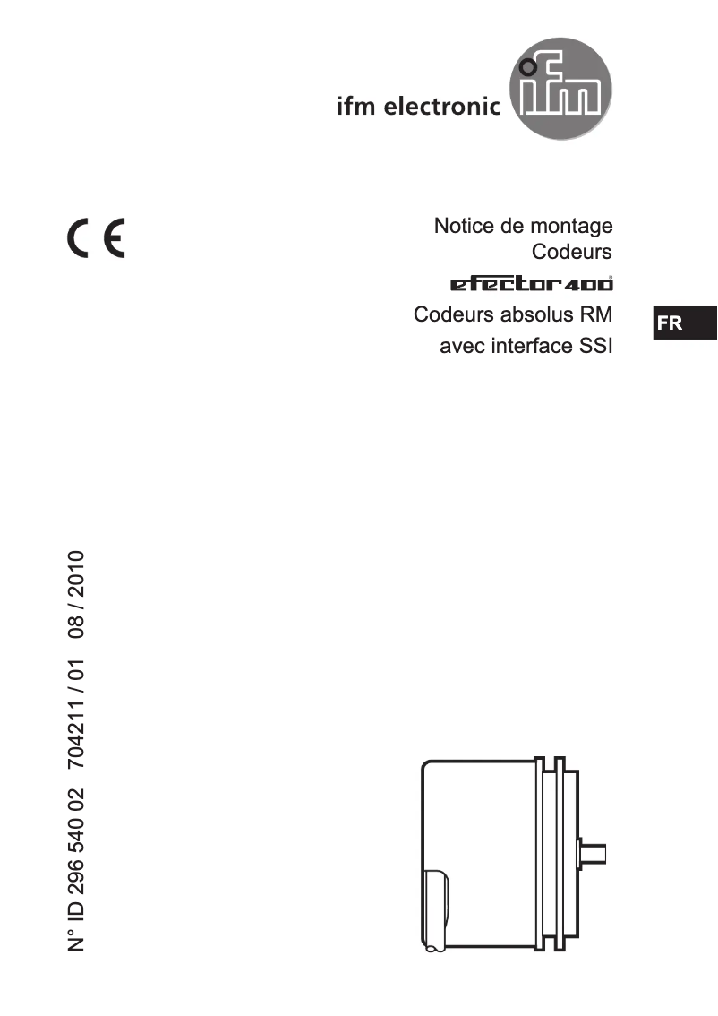 Page n°1 - Manuel utilisateur IFM RM6004