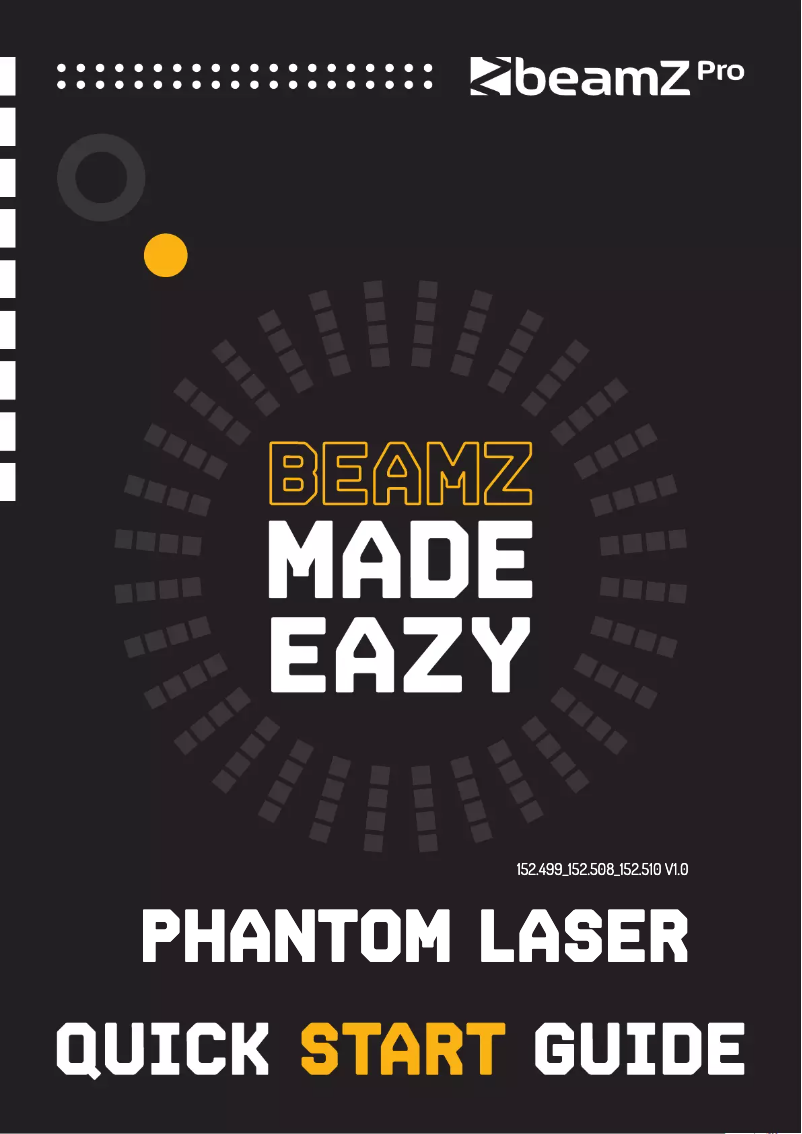 Page n°1 - Guide de démarrage rapide BeamZ Phantom 5000