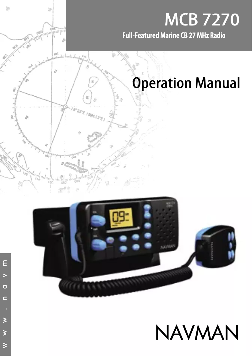 Image de la première page du manuel de l'appareil MCB 7270