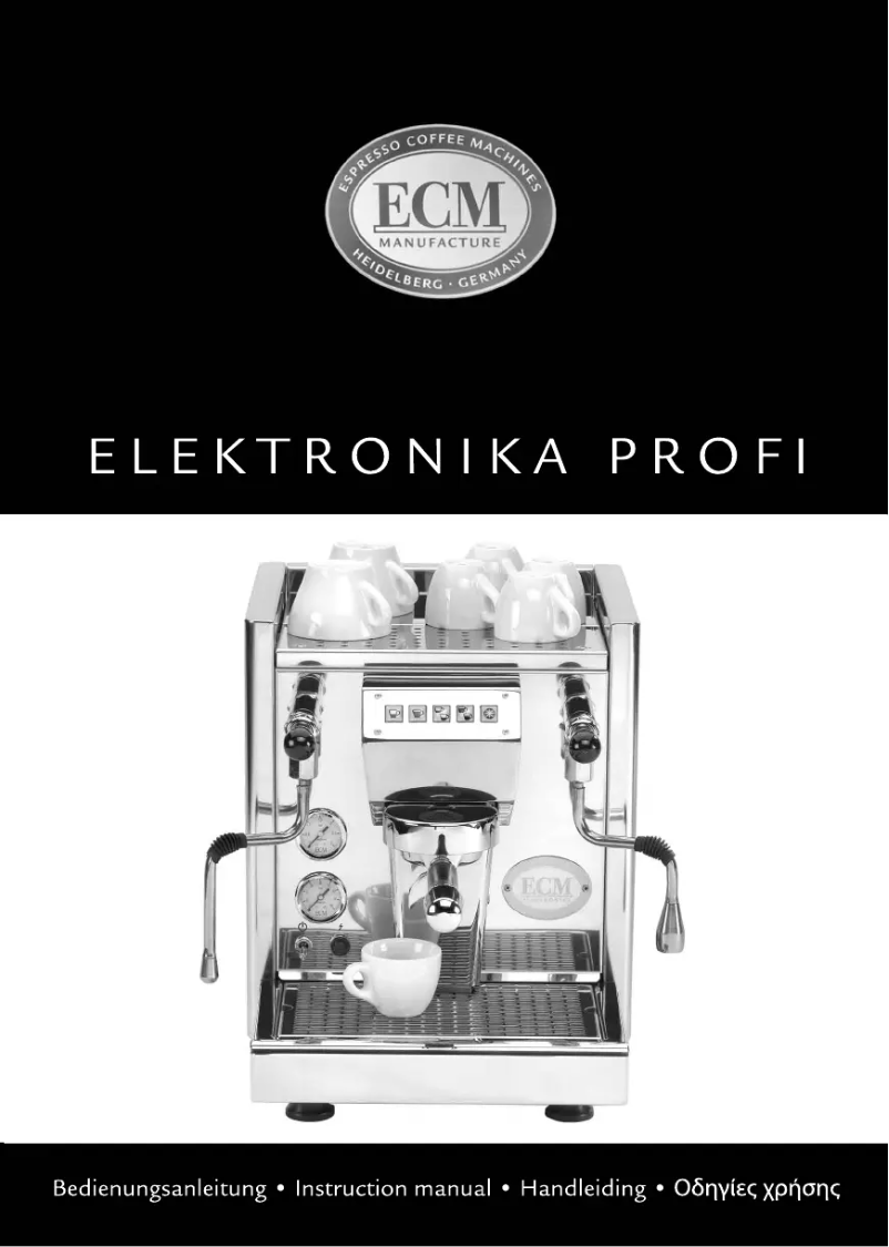 Page 1 de la notice Manuel utilisateur ECM Elektronika Profi