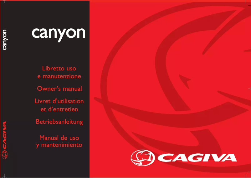 Page 1 de la notice Manuel utilisateur Cagiva Canyon 500 (2000)