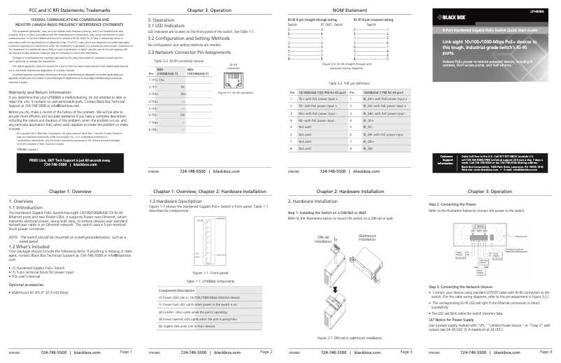 Image de la première page du manuel de l'appareil LPH008A-R2