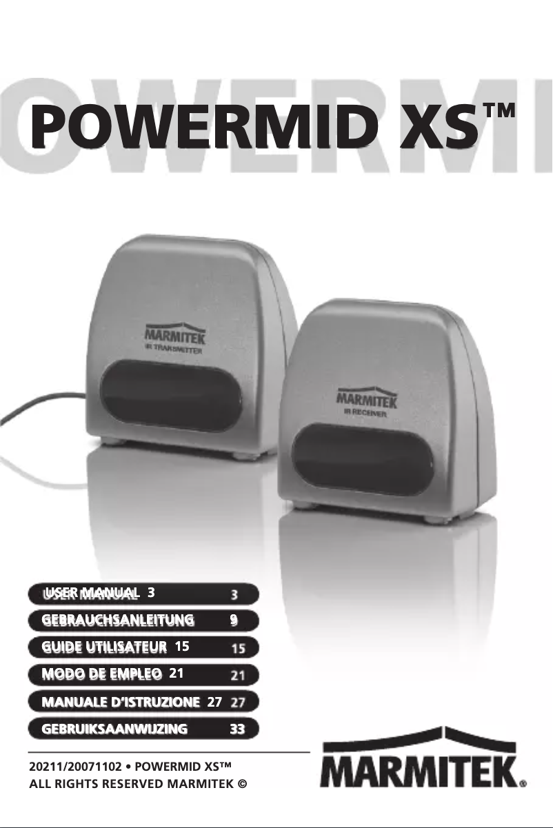 Image de la première page du manuel de l'appareil PowermidXS