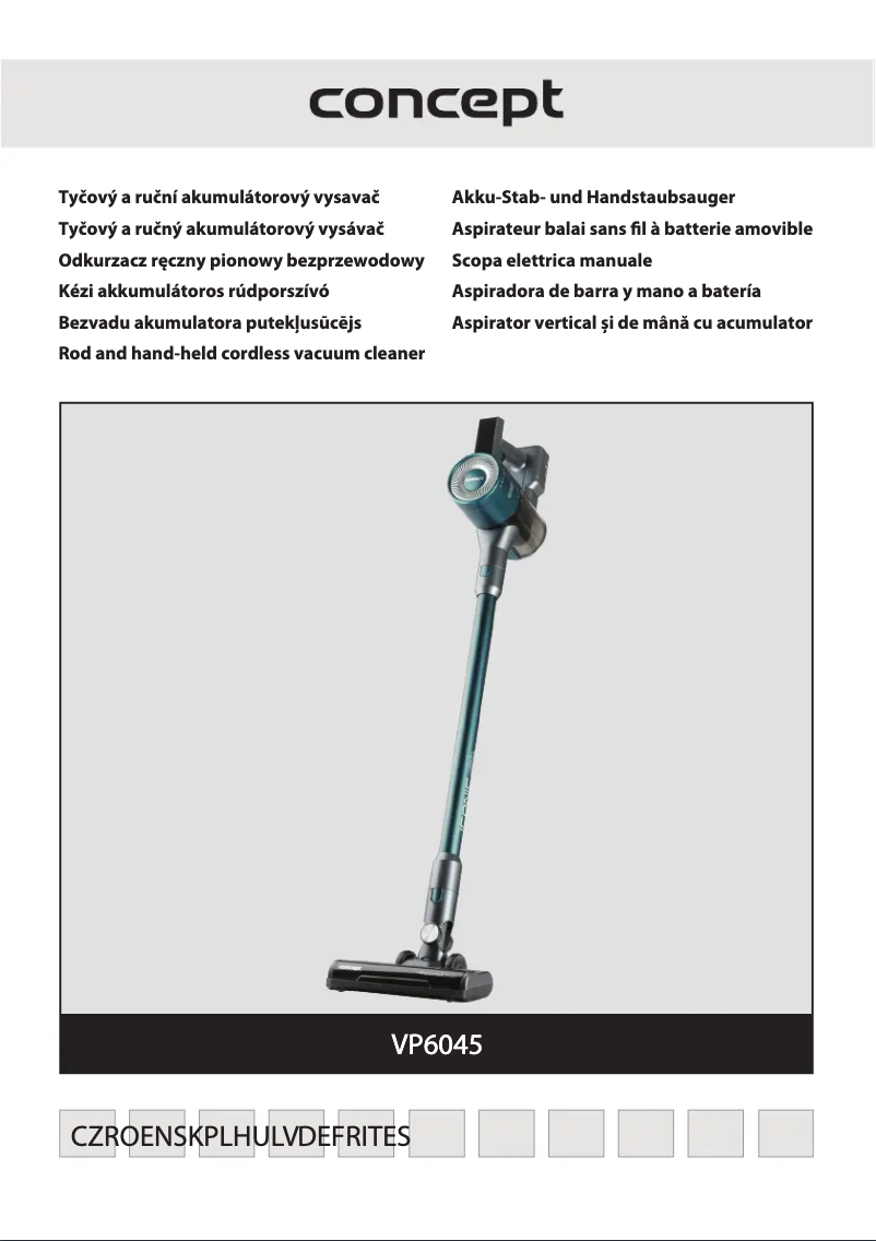 Image de la première page du manuel de l'appareil VP6045