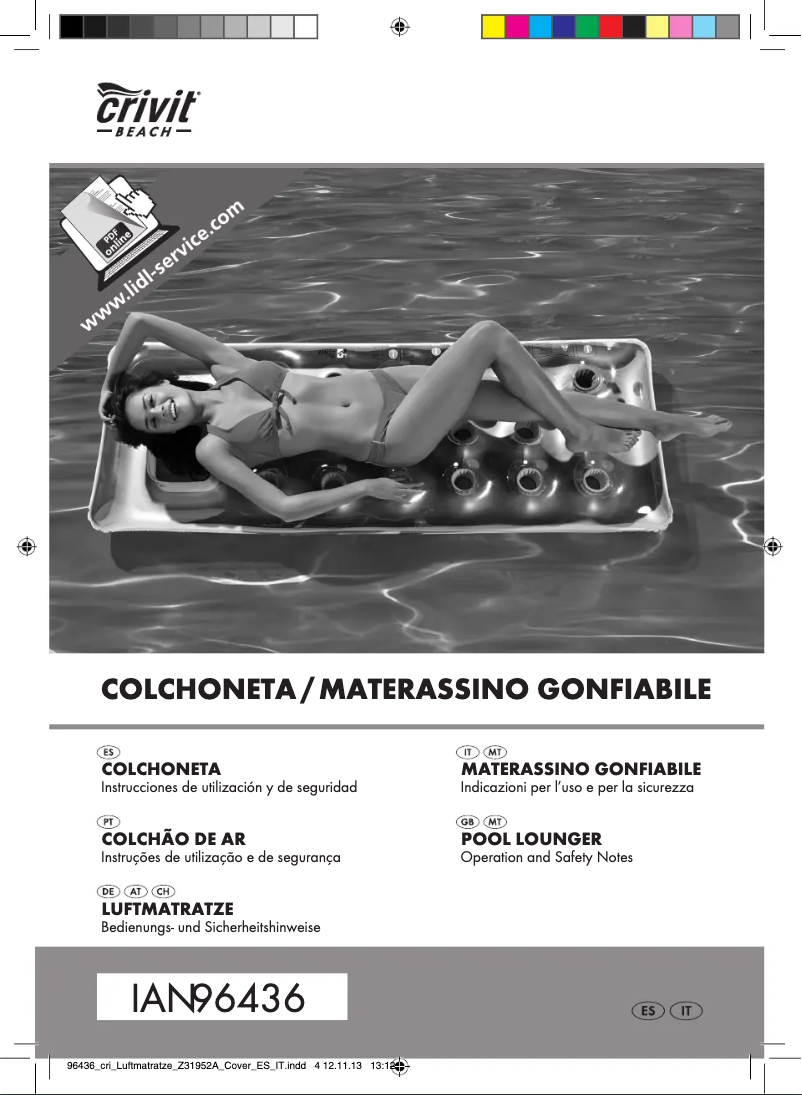 Image de la première page du manuel de l'appareil IAN 096436