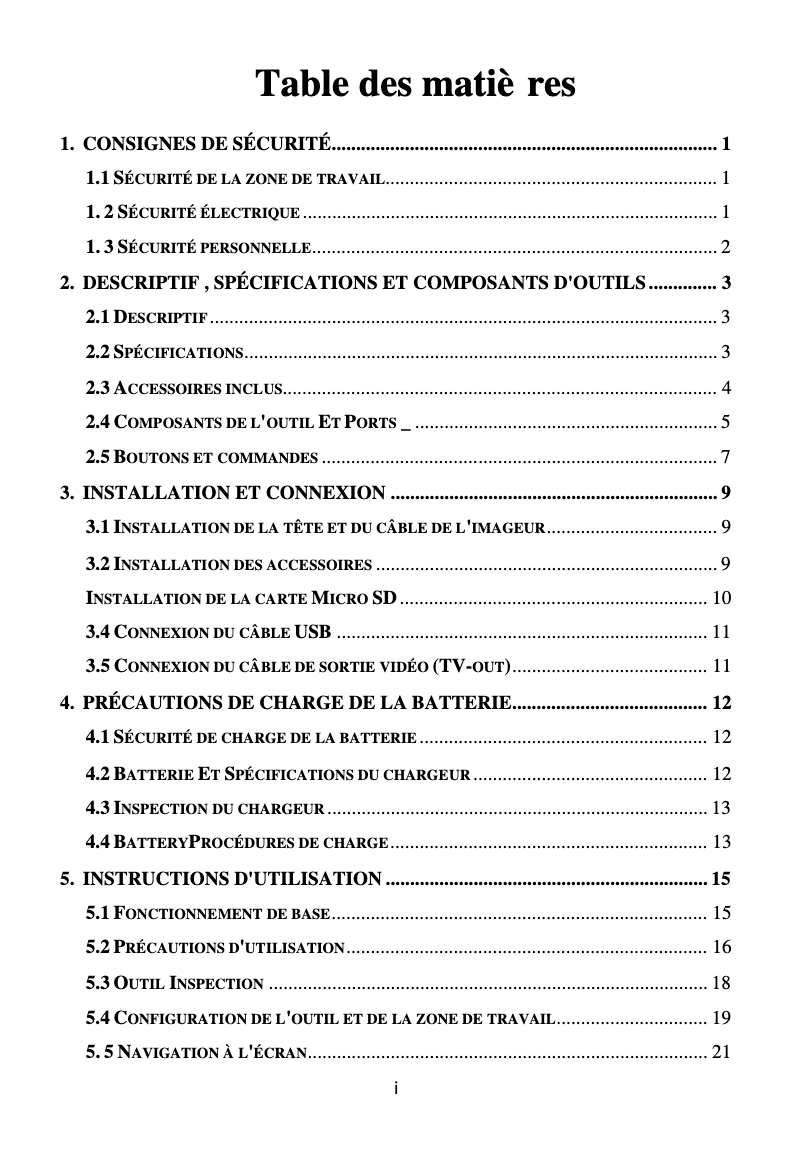 Page n°1 - Manuel utilisateur Autel Maxivideo MV400