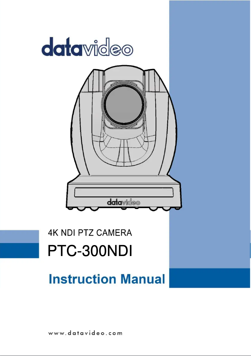 Page n°1 - Manuel utilisateur DataVideo PTC-300