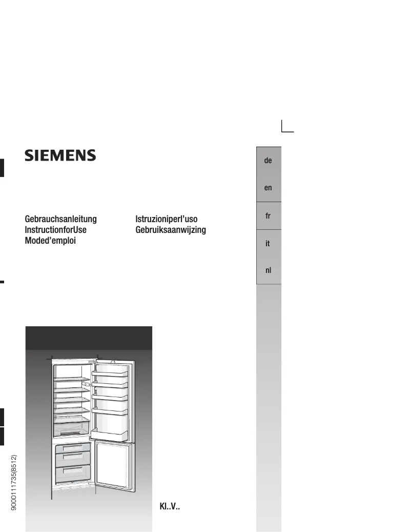 Page n°1 - Manuel utilisateur Siemens KI34VV00