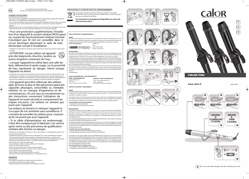Image de la première page du manuel de l'appareil for Elite CF3352C0