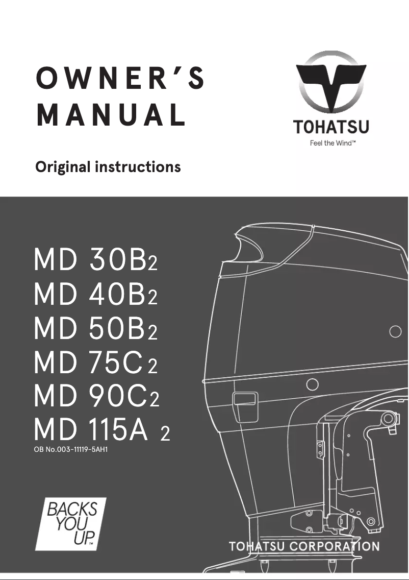 Página 1 del manual Manual de usuario Tohatsu MD50B2