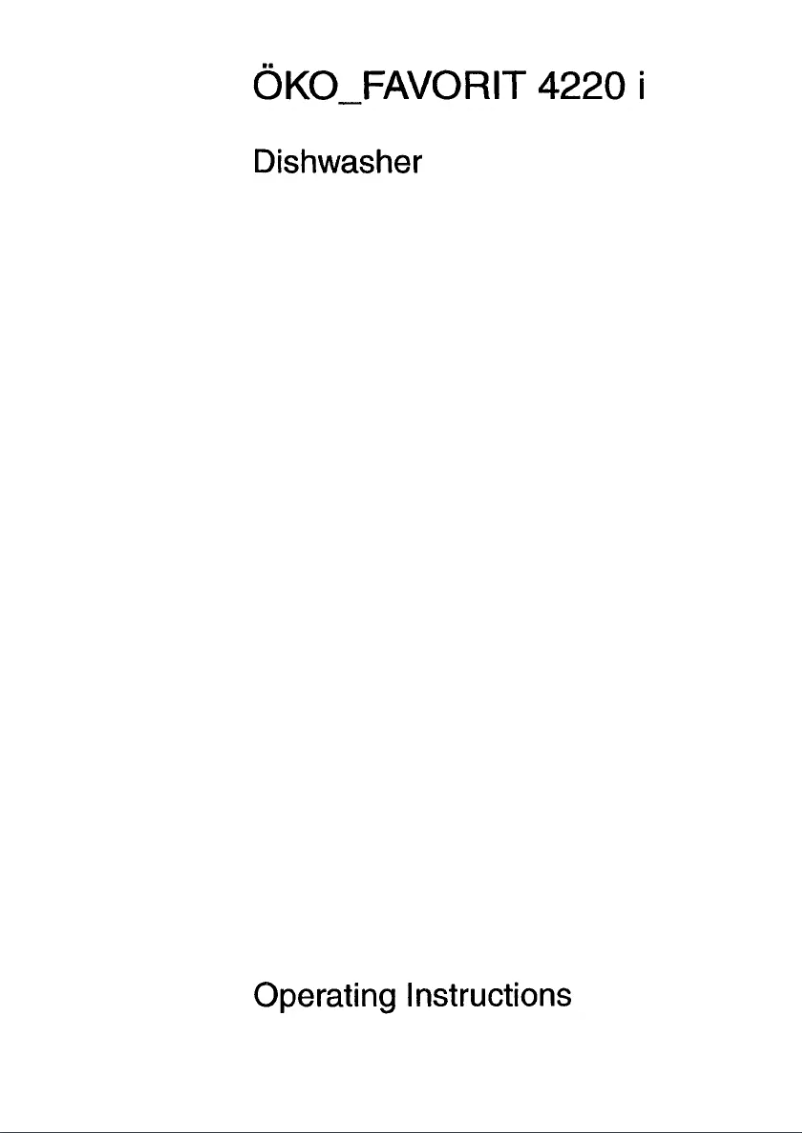 Page 1 de la notice Manuel utilisateur AEG Favorit 4220 I DB