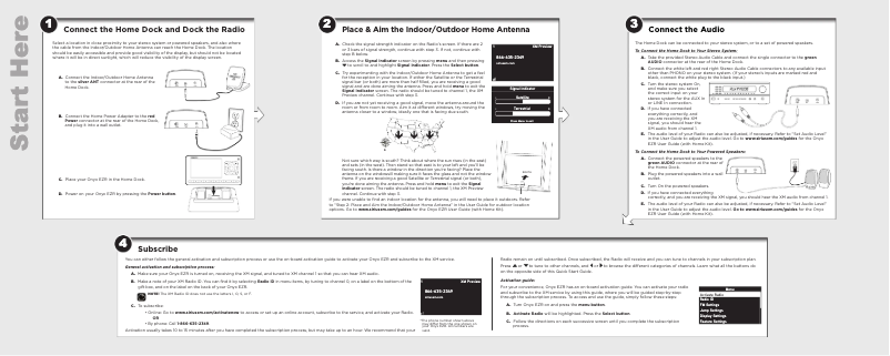 Image de la première page du manuel de l'appareil Onyx EZRSXEZR1H1