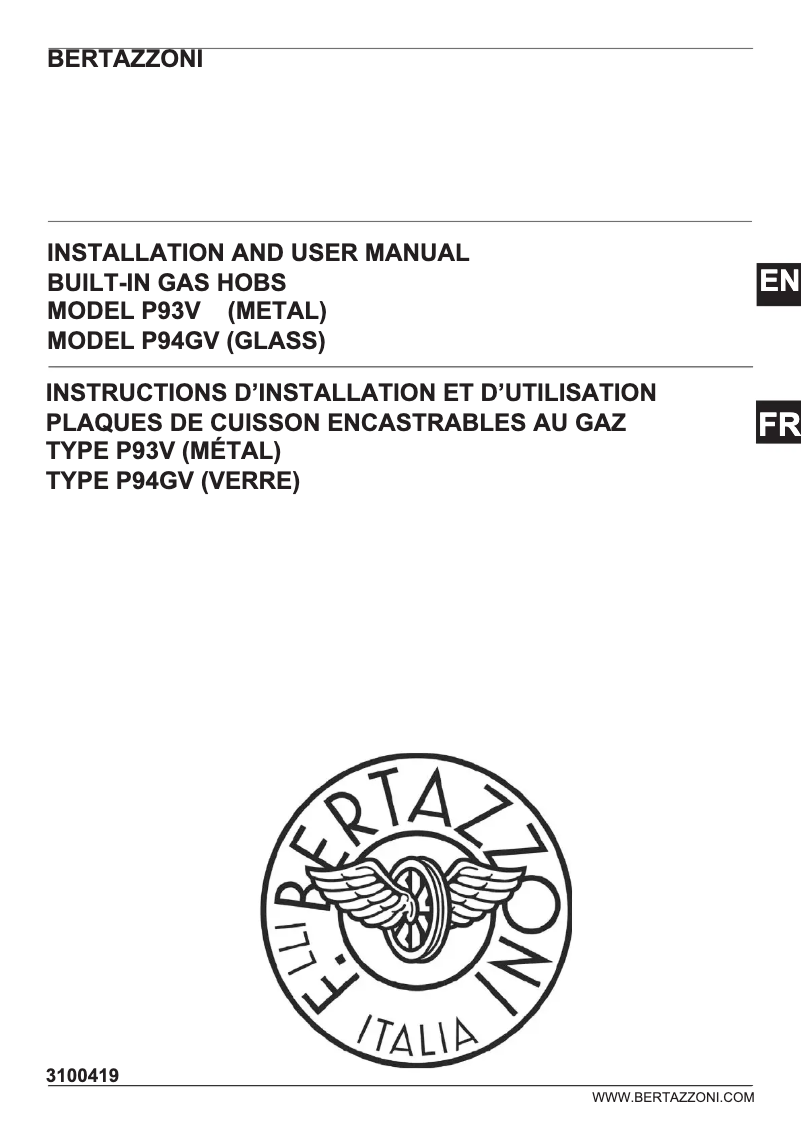Page n°1 - Manuel utilisateur Bertazzoni P905CAPROX