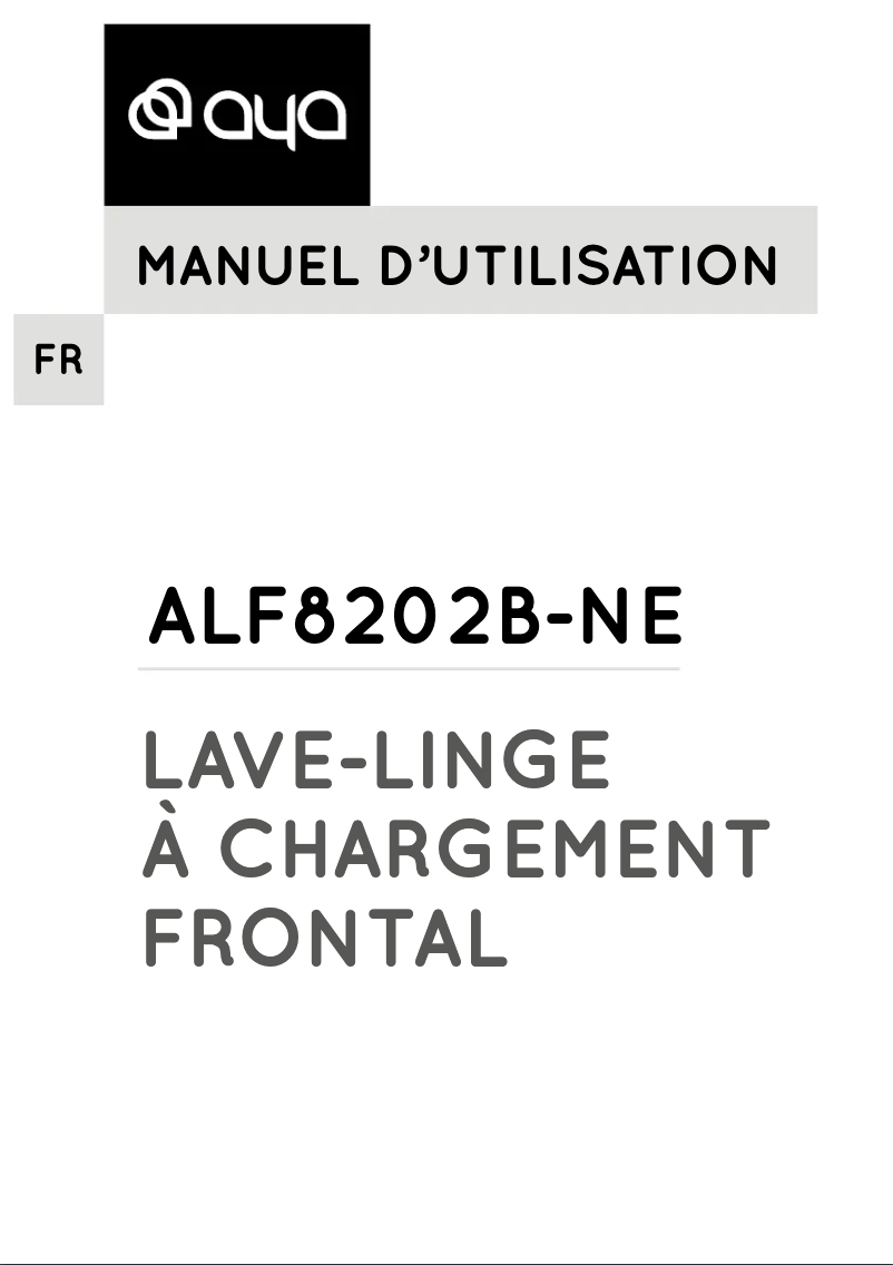 Page 1 de la notice Manuel utilisateur AYA ALF8202B