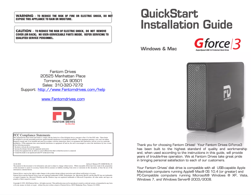Page 1 de la notice Manuel utilisateur Micronet G-Force/3
