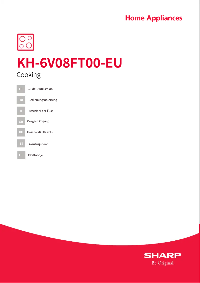 Image de la première page du manuel de l'appareil KH-6V08FT00-EU