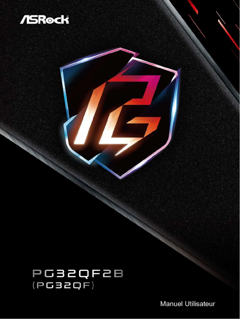 Page n°1 - Manuel utilisateur Asrock PG32QF2B