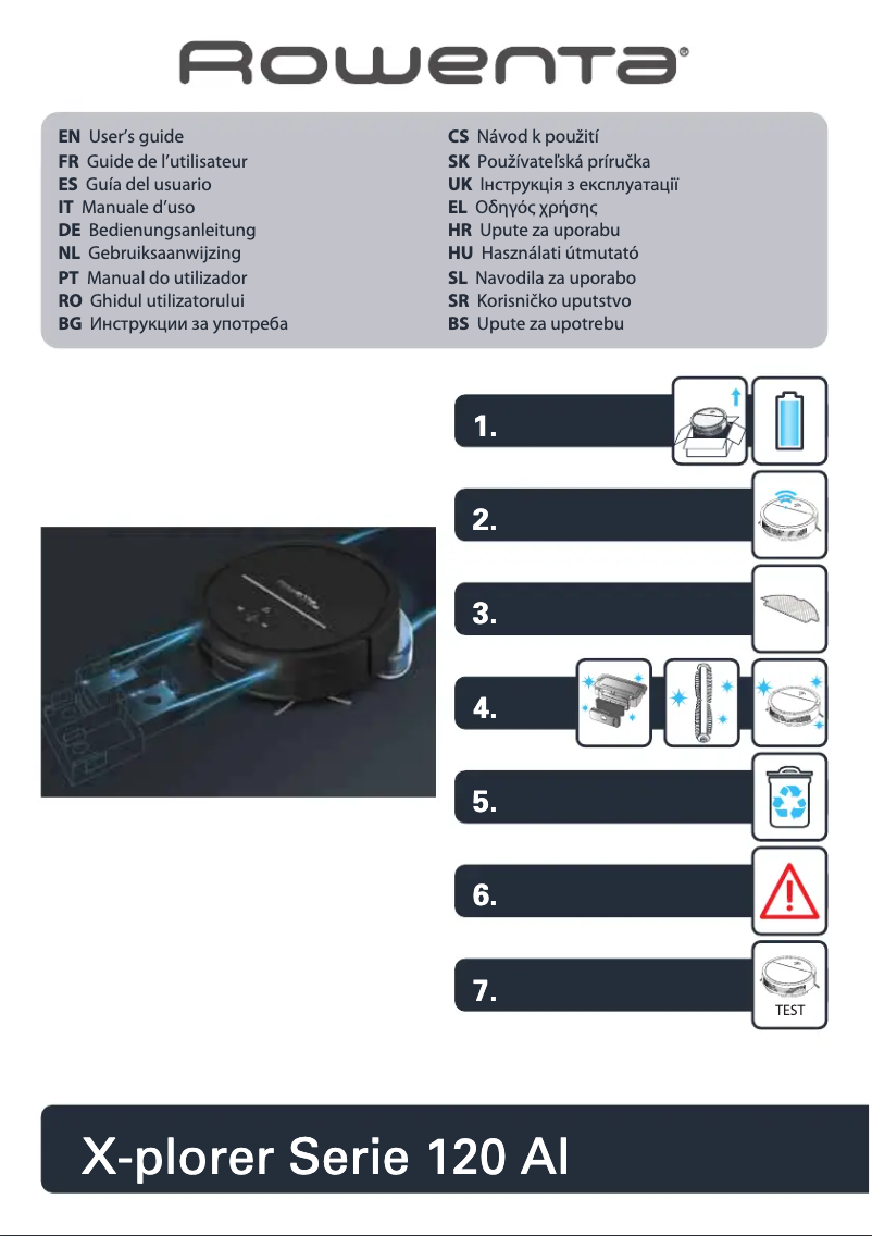 Página 1 del manual Manual de usuario Rowenta X-Plorer Serie 120 Ai RR7877
