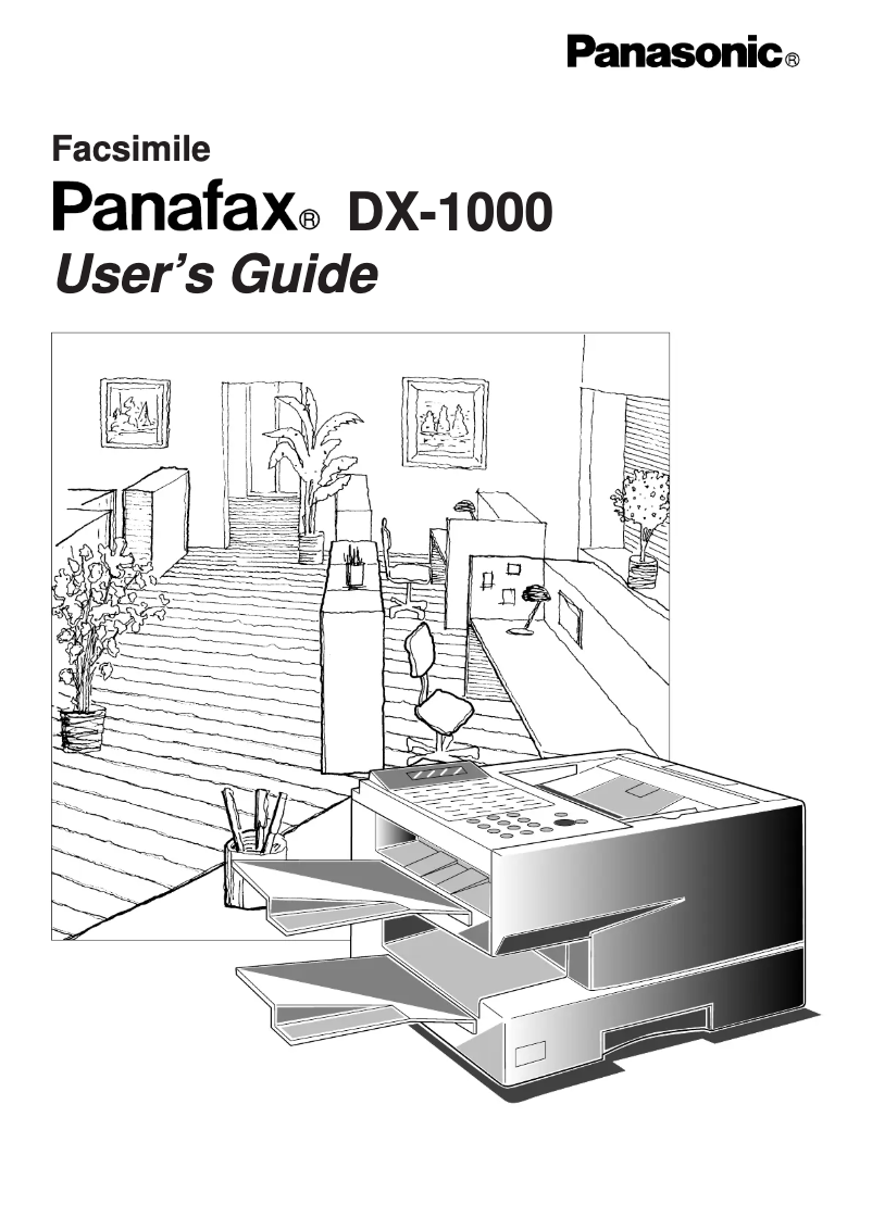 Page n°1 - Manuel utilisateur Panasonic Panafax DX-1000