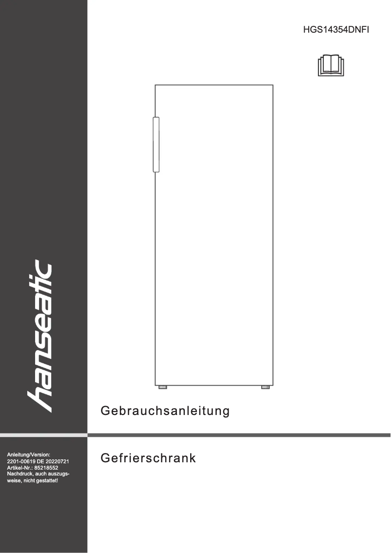 Image de la première page du manuel de l'appareil HGS14354DNFI