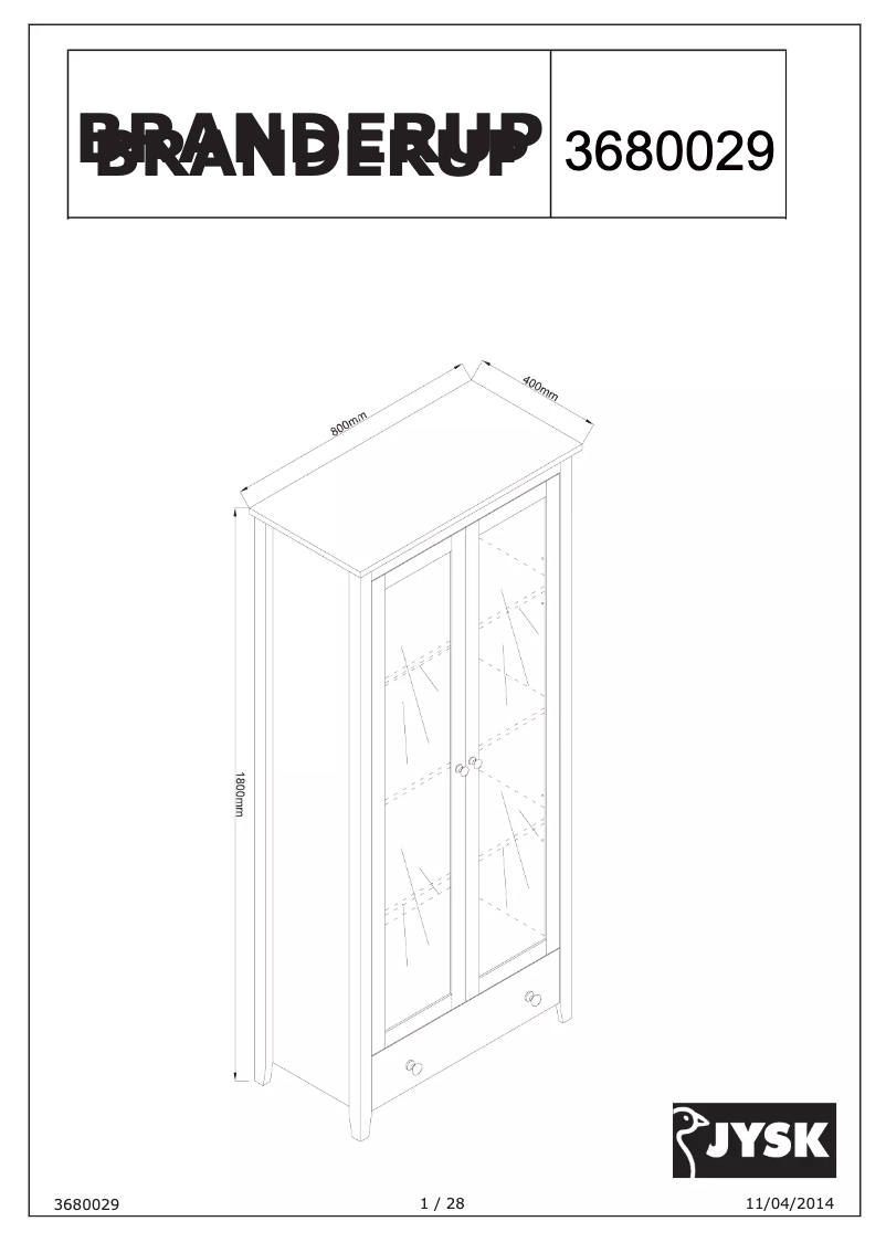 Imagen de la primera página del manual del dispositivo Branderup (75x120)
