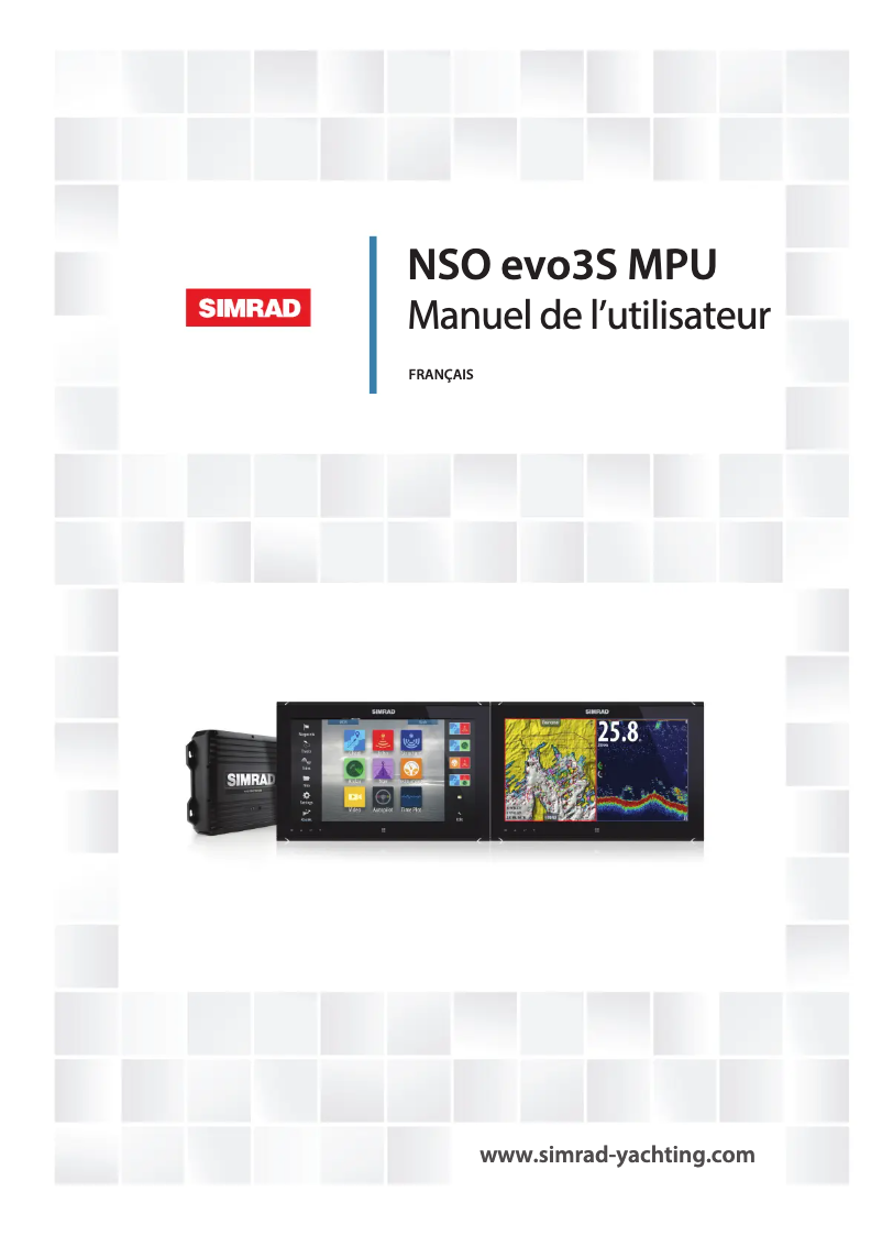 Page 1 de la notice Manuel utilisateur Simrad NSO evo3S MPU