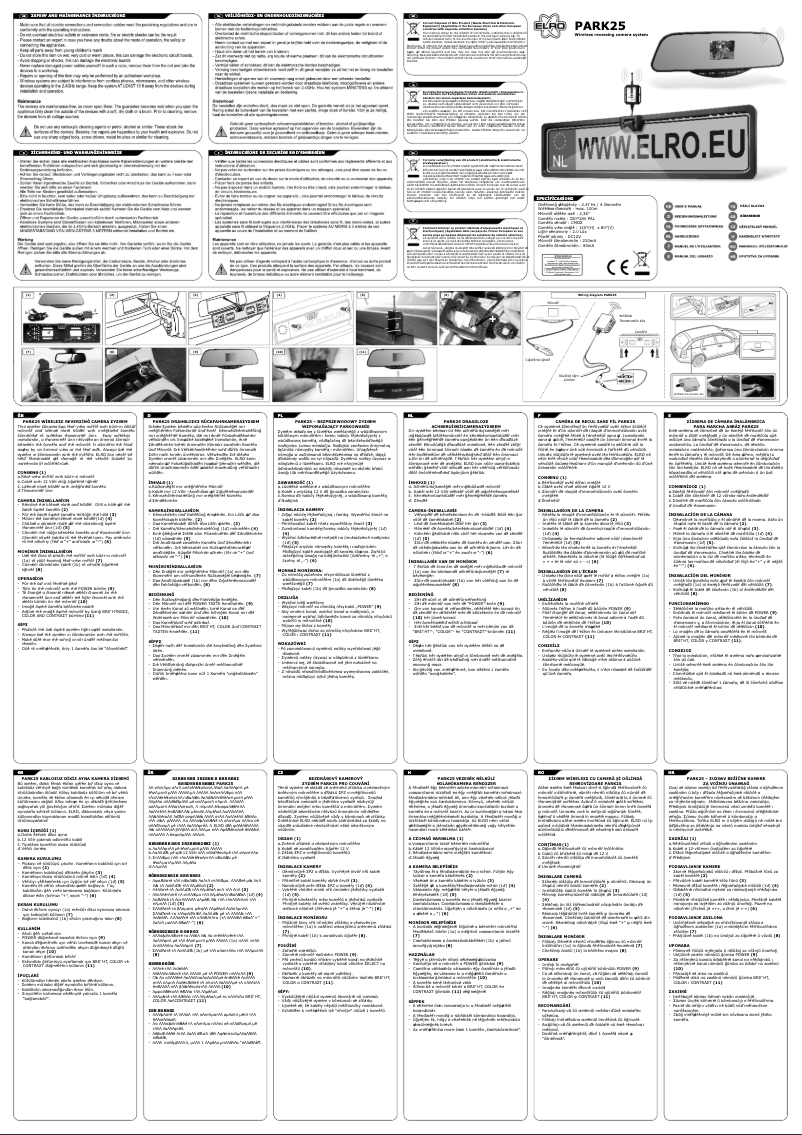 Página 1 del manual Manual de usuario Elro PARK25