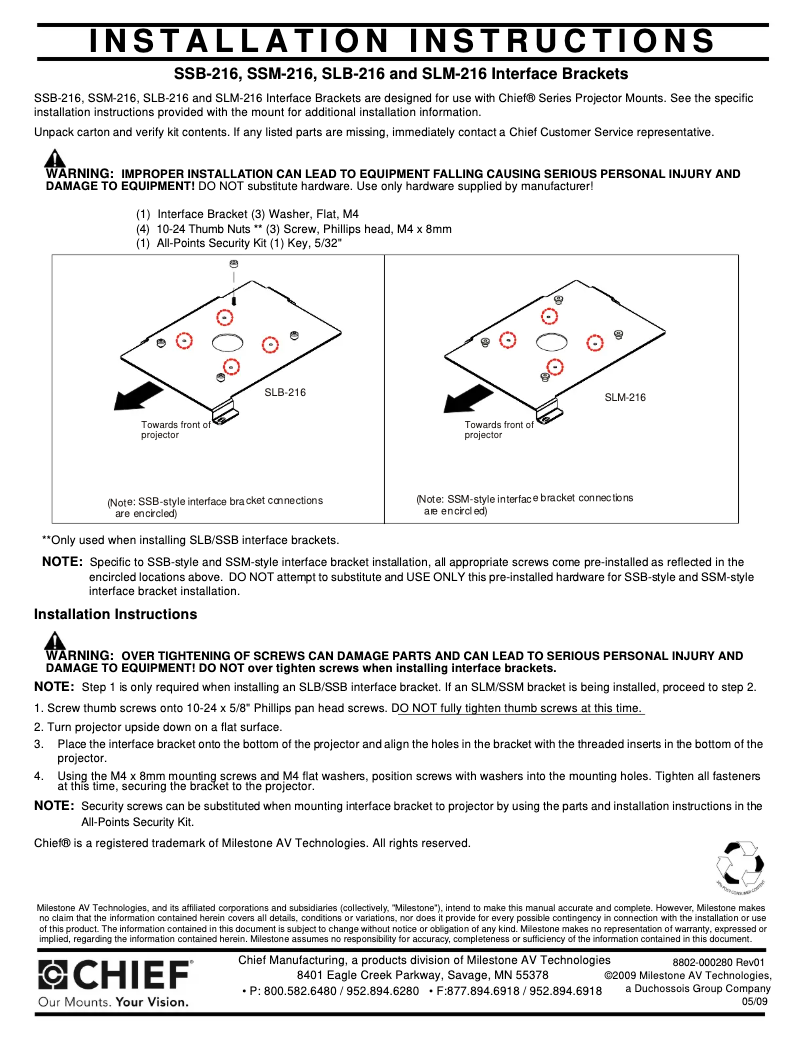 Image de la première page du manuel de l'appareil SLM216