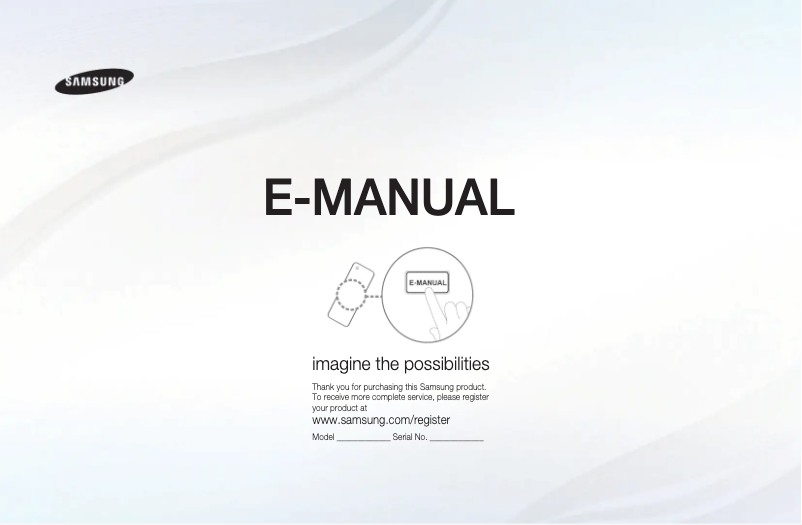 Image de la première page du manuel de l'appareil LN40D550