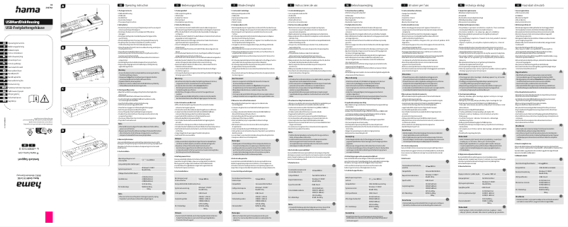 Page n°1 - Manuel utilisateur Hama 00200764