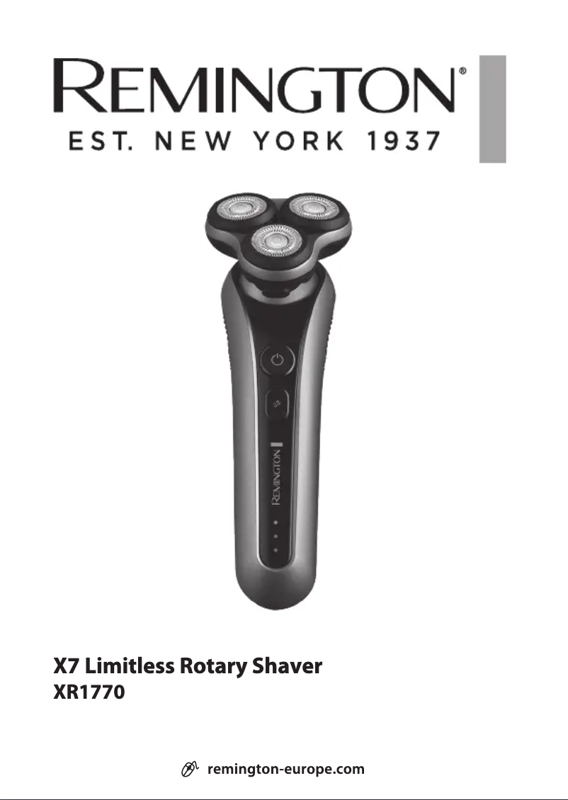 Page 1 de la notice Manuel utilisateur Remington Limitless X7 XR1770