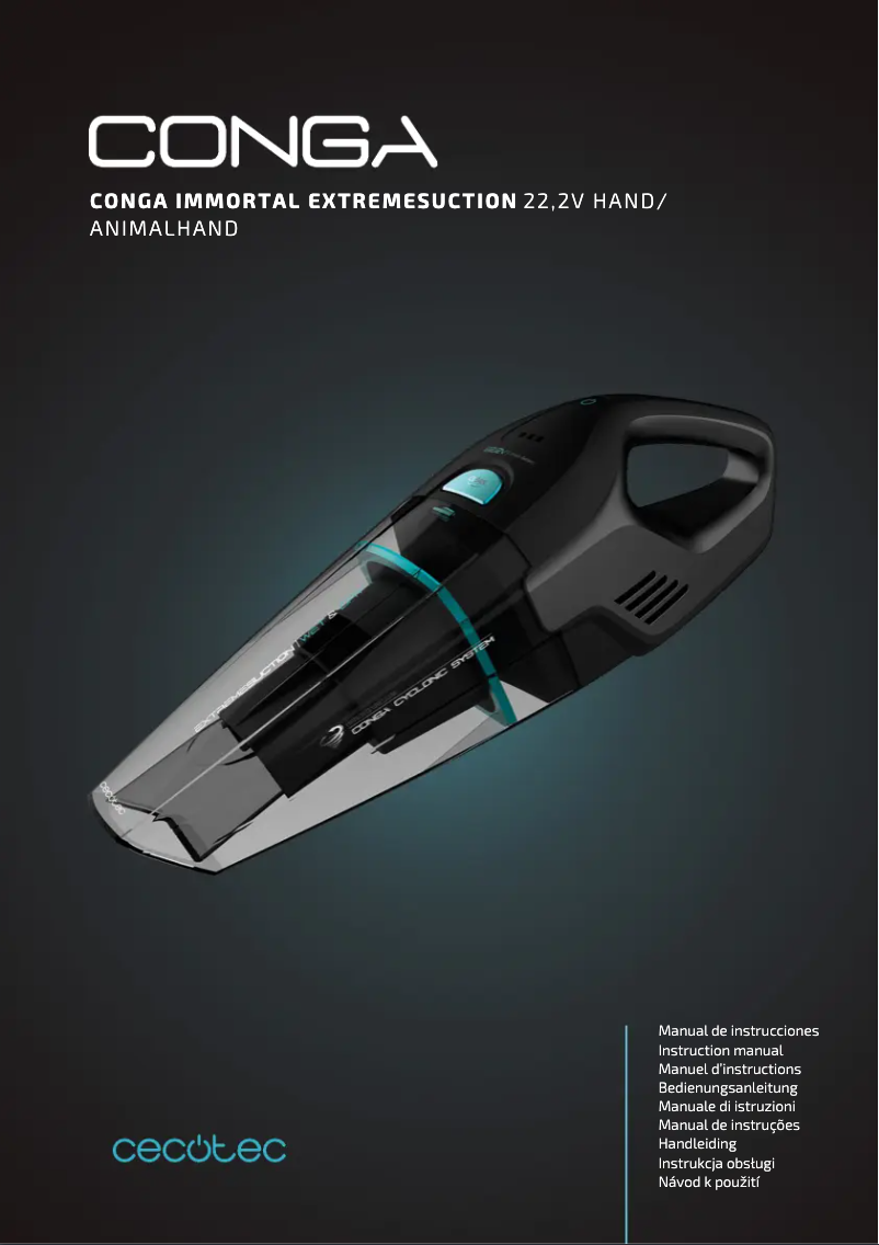 Page n°1 - Manuel utilisateur Cecotec Conga Immortal Extreme Suction 22,2 Hand