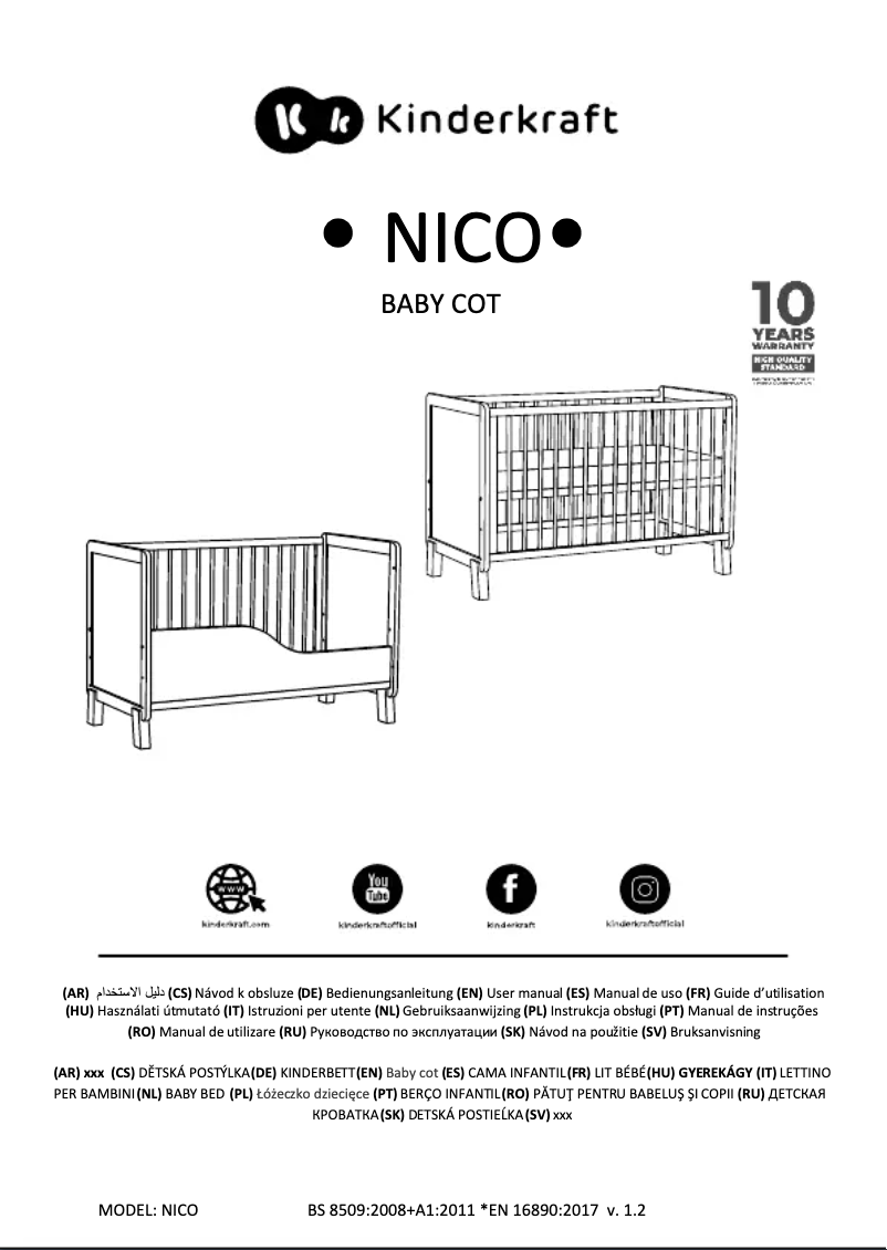 Page n°1 - Manuel utilisateur Kindercraft NICO