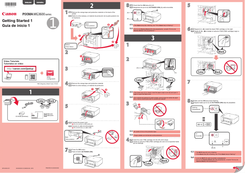 Page 1 de la notice Manuel utilisateur Canon Pixma MG3660